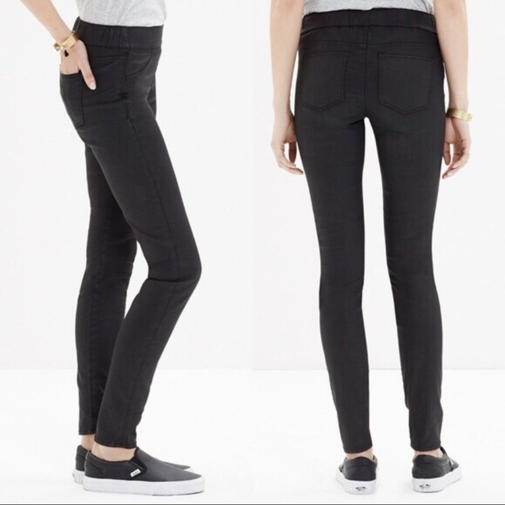 Madewell Skinny Skinny Pull On Style Stretch Pants Black Size 26